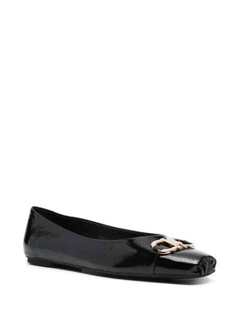 Ferragamo Gancini-buckle ballerina shoes - Black - zdjęcie produktu nr 2