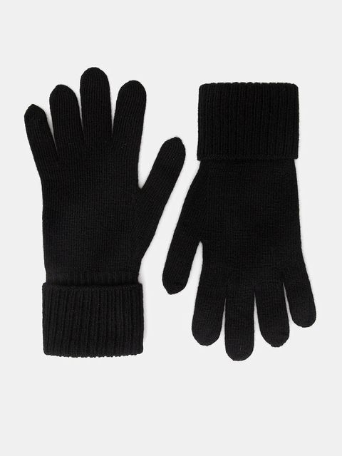 Weekend Max Mara rękawiczki wełniane ZAMIANEW damskie kolor czarny 2525566055600 - zdjęcie produktu nr 1