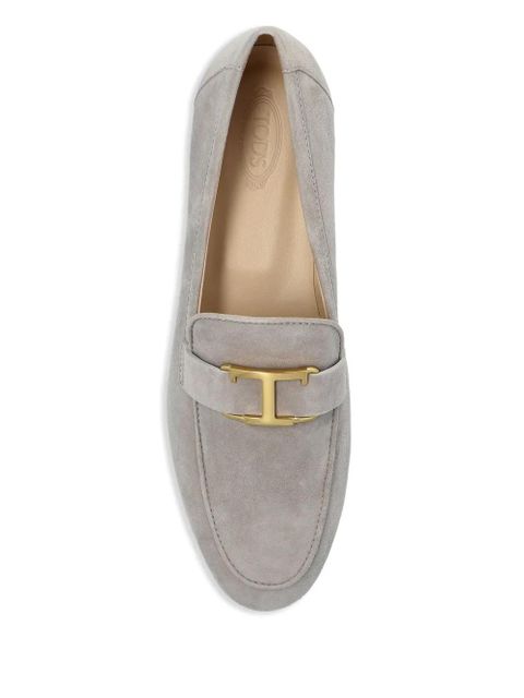 Tod's leather loafers - Grey