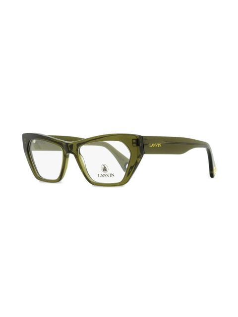 Lanvin rectangle-frame glasses - Green - zdjęcie produktu nr 2