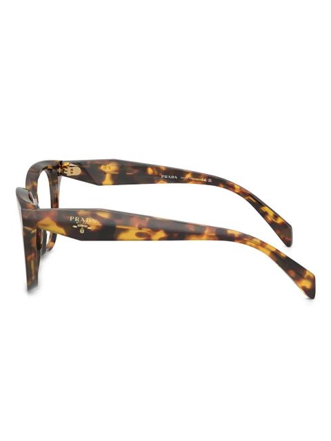 Prada Eyewear round-frame glasses - Brown