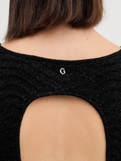 Guess sukienka CHEVRON kolor czarny mini prosta W5BK83 Z0192