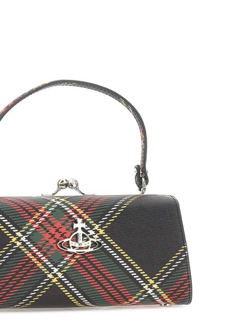 Vivienne Westwood Doll plaid-pattern top-handle tote bag - Black