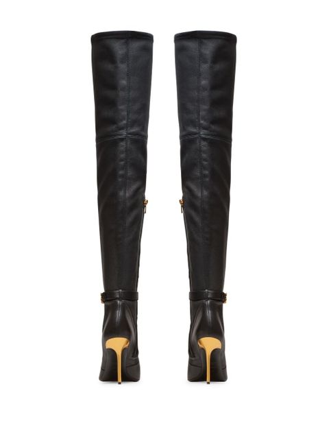 Balmain Raven 120mm over-the-knee boots - Black