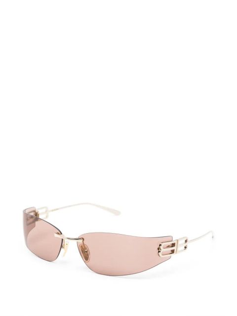 Balenciaga Eyewear Gossip rimless logo sunglasses - Gold - zdjęcie produktu nr 2