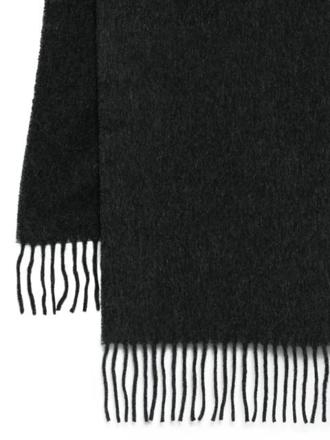 TOTEME fringed cashmere scarf - Black
