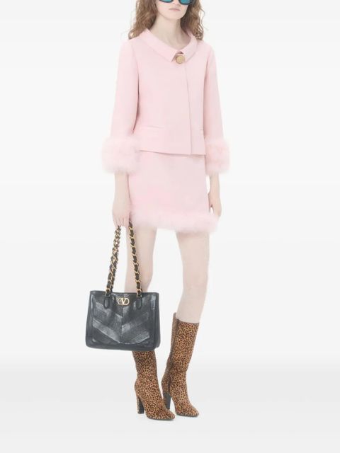 Valentino Garavani hook-and-eye georgette top - Pink