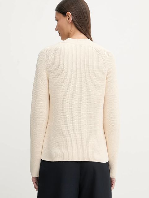 Marc O'Polo sweter bawełniany damski kolor beżowy 600605960323