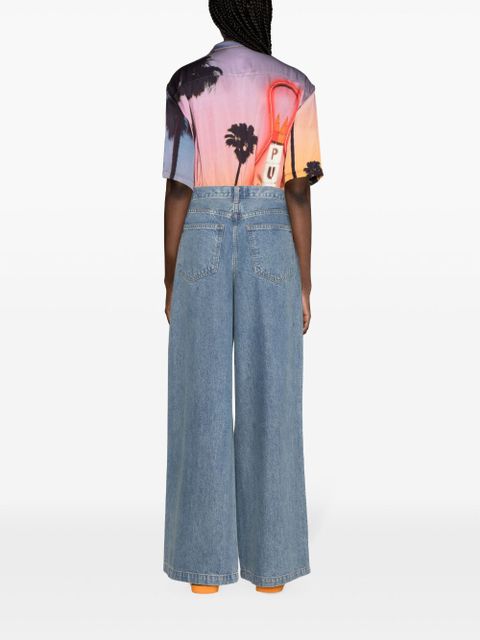 AGOLDE Ellis mid-rise wide-leg jeans - Blue