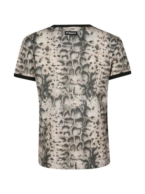 PINKO animal-print ringer T-shirt - Neutrals - zdjęcie produktu nr 2
