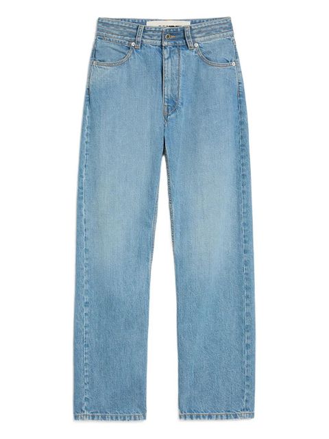 Jil Sander multi-stitched logo regular denim trousers - Blue - zdjęcie produktu nr 1