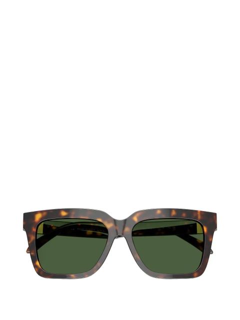 Versace Eyewear square-frame logo sunglasses - Brown