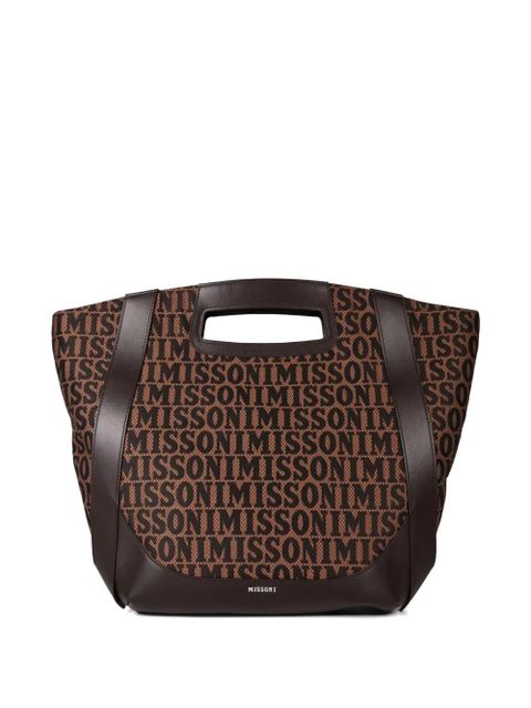 Missoni logo-pattern tote bag - Brown - zdjęcie produktu nr 1