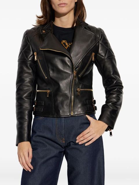 Versace quilted leather jacket - Black - zdjęcie produktu nr 2