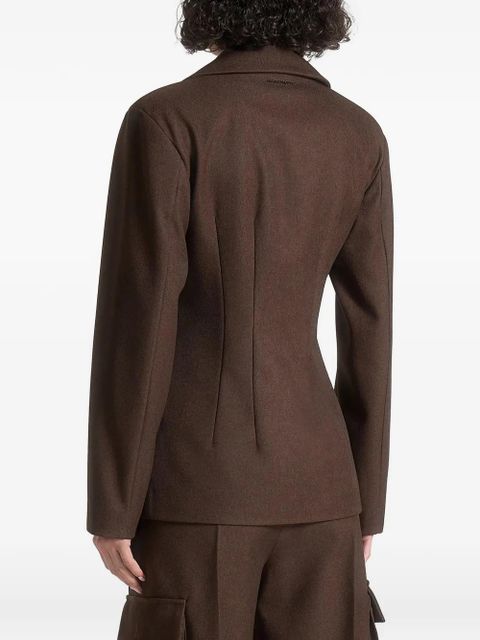 Manière De Voir Béatrice blazer - Brown - zdjęcie produktu nr 2