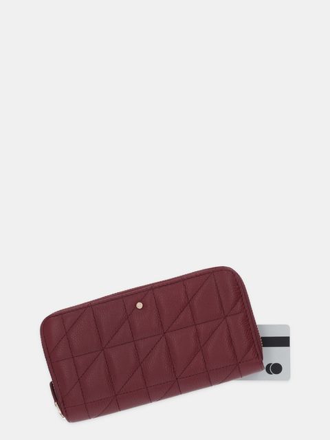 Geox portfel skórzany damski kolor bordowy D45K3C 00046 - zdjęcie produktu nr 2