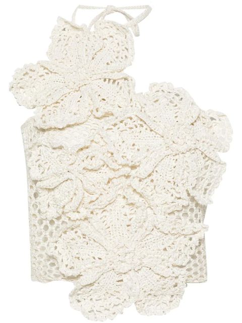 Cult Gaia Nazanin crochet-knit top - Neutrals - zdjęcie produktu nr 1