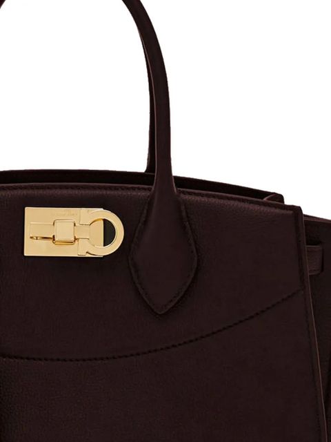 Ferragamo Gancini-buckle tote bag - Brown