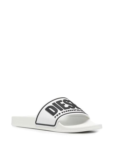Diesel Sa-Mayemi CC logo-embossed slides - White - zdjęcie produktu nr 2