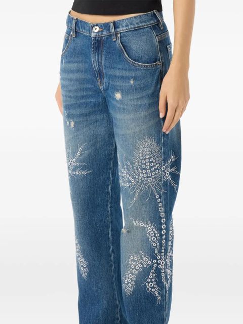 Blumarine stud-embellishment jeans - Blue