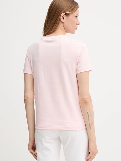 Gant t-shirt bawełniany damski kolor różowy 4202589