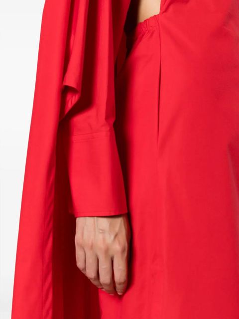 Valentino Garavani cape-detail cotton maxi dress - Red