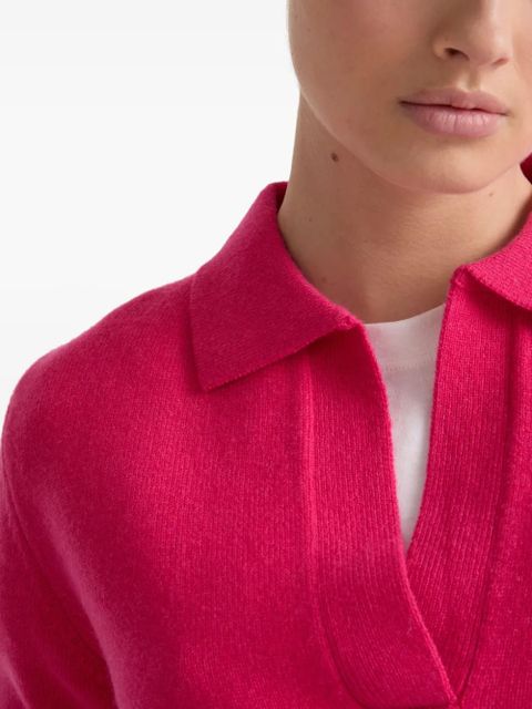 Yves Salomon knitted polo shirt - Pink