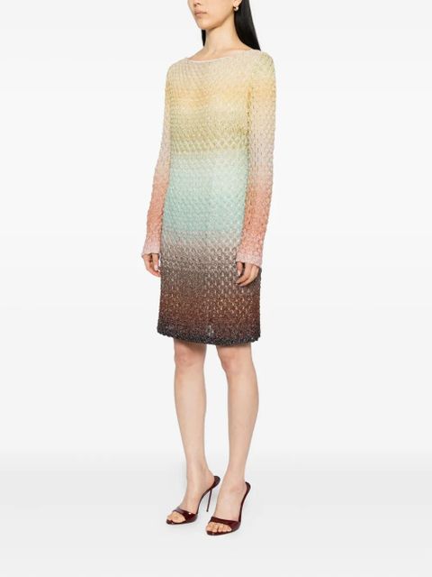 Missoni faded-effect mini dress - Yellow