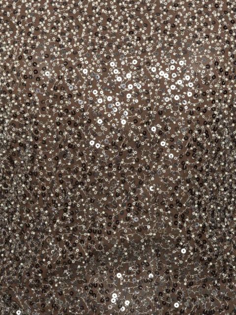 ROTATE BIRGER CHRISTENSEN beaded peplum top - Grey