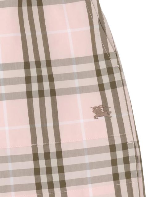 Burberry check cotton shorts - Pink - zdjęcie produktu nr 2
