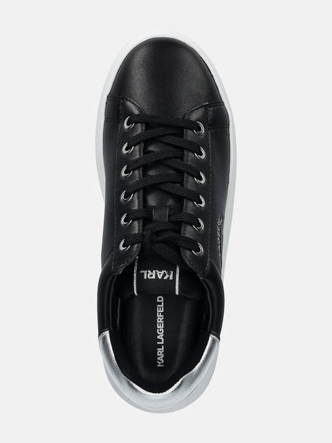 Karl Lagerfeld sneakersy skórzane KAPRI kolor czarny KL67538