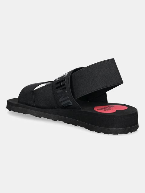 Love Moschino sandały damskie kolor czarny JA16033G0MJN7000