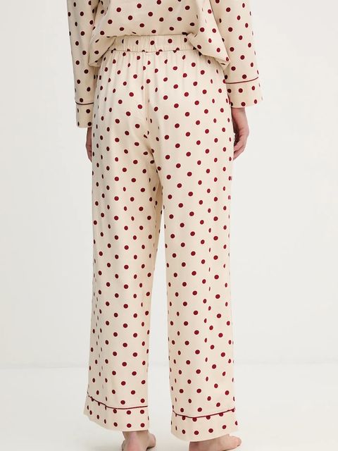 Abercrombie & Fitch spodnie piżamowe damska kolor beżowy KI146-5134-606