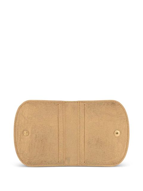 Longchamp Le Pliage Xtra snap-closure card holder - Gold
