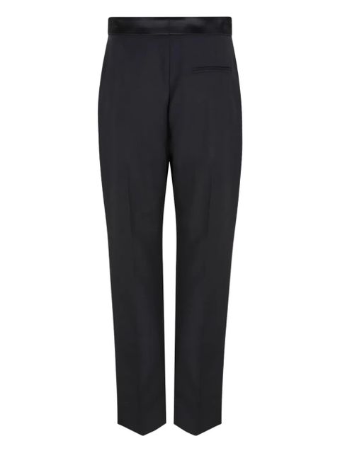 Alexander McQueen satin-waistband wool trousers - Black - zdjęcie produktu nr 2