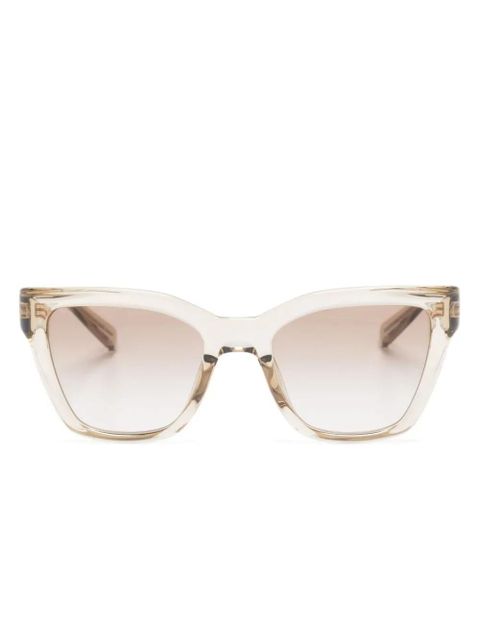 Saint Laurent Eyewear gradient square-frame sunglasses - Yellow - zdjęcie produktu nr 1
