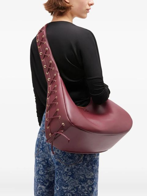 GANNI medium Hobo shoulder bag - Red - zdjęcie produktu nr 2