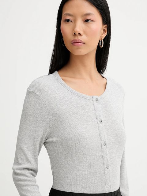 MUNTHE longsleeve GRACE kolor szary 247112324769