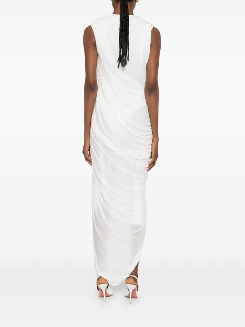Christopher Esber Ripple ruched cut-out dress - White