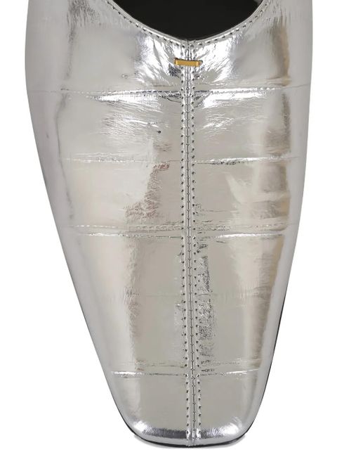 KHAITE textured pumps - Silver