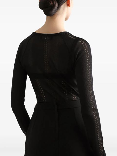 Dolce & Gabbana openwork-areas sweater - Black