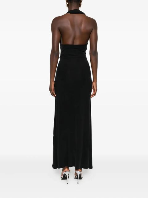 Aya Muse halterneck midi dress - Blue