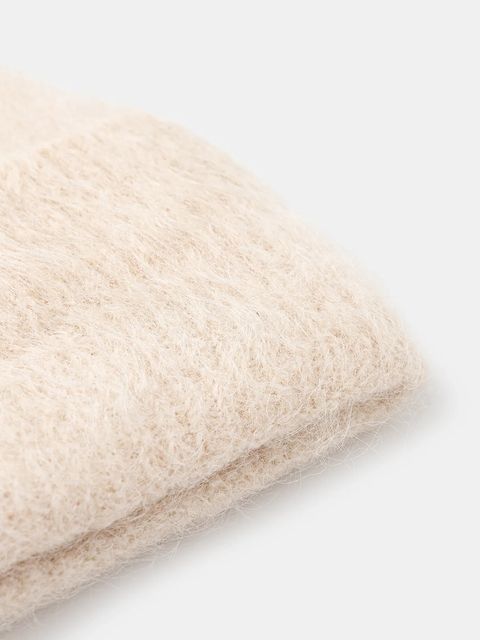 Answear.LAB czapka kaszmirowa kolor beżowy