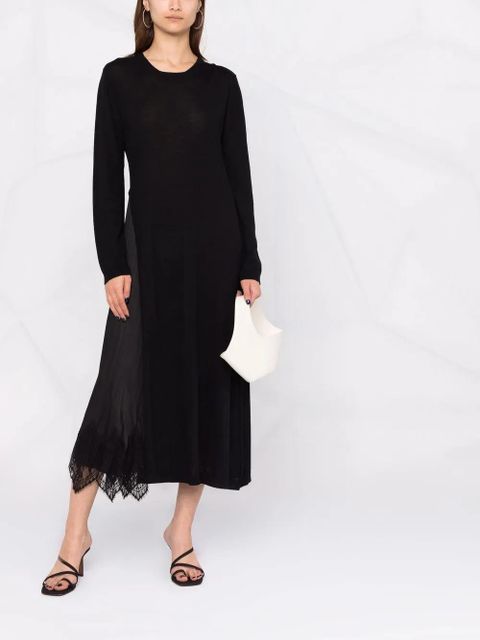 TWINSET lace-panel dress - Black - zdjęcie produktu nr 2