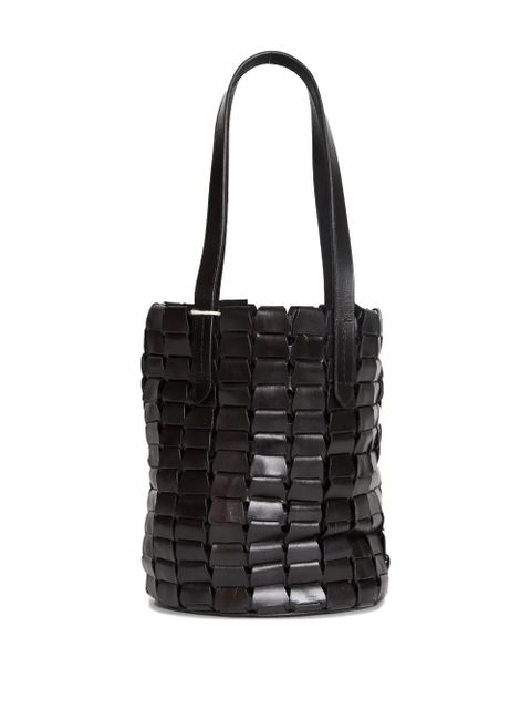 DRAGON DIFFUSION link leather bucket bag - Black