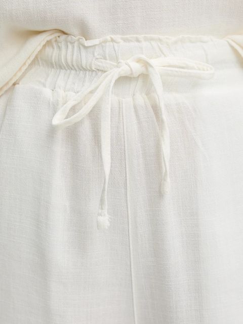 Answear.LAB komplet z lnem damski kolor biały