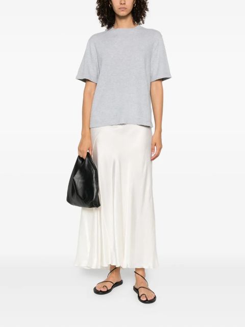 The Row raw-edge cotton top - Grey - zdjęcie produktu nr 2