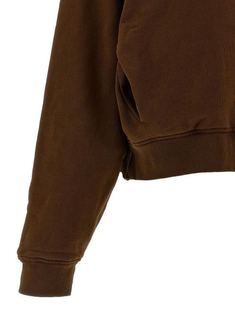 ENTIRE STUDIOS garment-dyed thermal hoodie - Brown