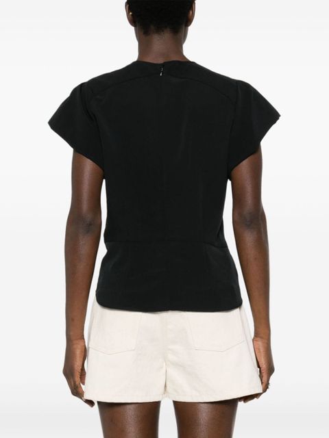 ISABEL MARANT Tullya crepe top - Black