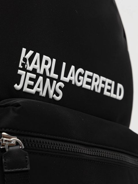 Karl Lagerfeld Jeans plecak kolor czarny duży gładki A4W30294